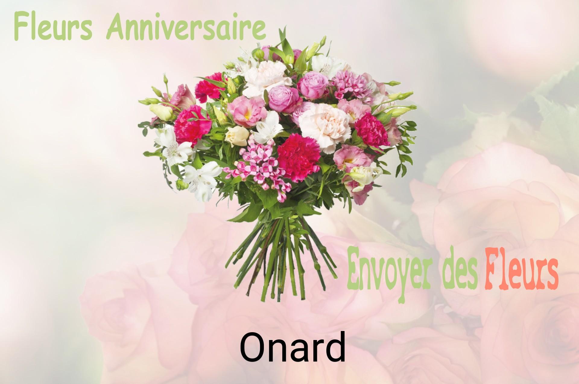 Bouquet de fleurs d’anniversaire livré à Onard